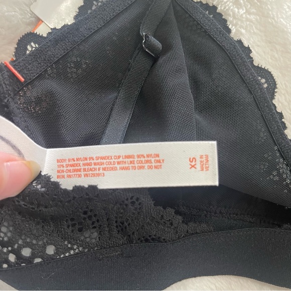 COLSIE BLACK LACE BRALETTE SIZE XS 34A/B NWT - Picture 6 of 6